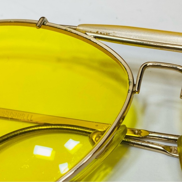 Bushnell Shooting Glasses Bausch & Lomb Aviator Impact Resist Vtg Org. Case READ - Picture 4 of 16